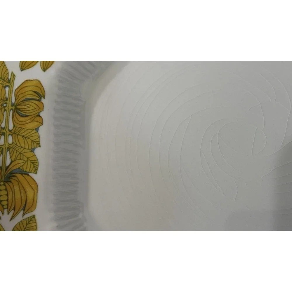 Vintage Set of 4 Yellow Bouquet Dinner Plates Independence Ironstone Japan 11